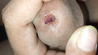 She fuck in dogatyle position and cum inside her pussy