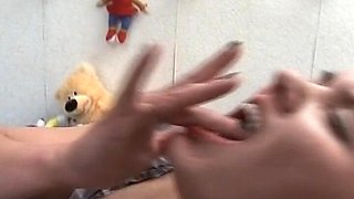 German Lady Strapon Fucking Her Maid