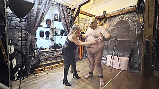 Part 1 :- Domina Satana and Satana's Piggy in the dungeon