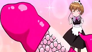 Japanese anime maid caught