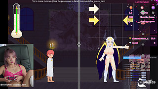 Dick Hungry Sluts! Castle of Tempation Part 1 ExotiqFox Gamer Girl Gooning Live Masurbation