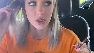 Solo masturbation of a beautiful amateur blonde