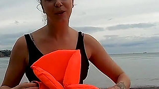 Strapped Tight & Floating Free - Sexy Wetsuit Life Jacket Test