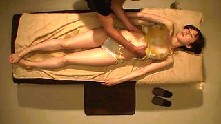 Hairy Japanese Cheating Wife Sexual Oil Massage