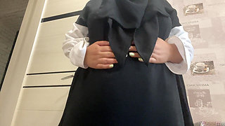 Khalifa in Hijab Masturbates in the Kitchen