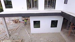 Video of Cory Chase's husband walking around a construction site