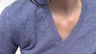 Sweater Fetish Extreme with Stepmother! Today You'll Cum Twice on My Sweater! Lady Victoria Valente