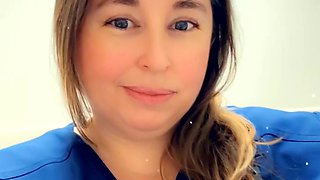 Being a naughty nurse at work