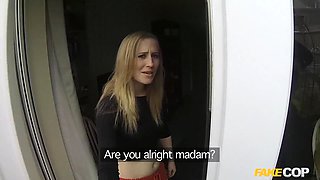 Pillar dancer gets fucked by a policeman in his utter uniform - faux cop