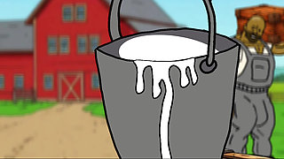 Redneck's Wife. Cartoon. Animation