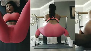 Watch August Taylor fuck in the gym - Doggy, Blowjob, Cowgirl Porn
