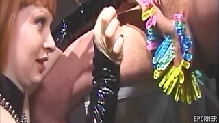 Clothespin Fun With Male Slave Vintage FEMDOM