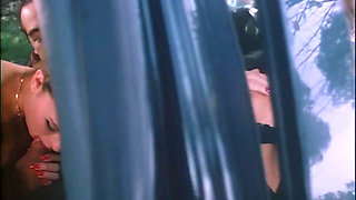 Threesome Fuck in the Car