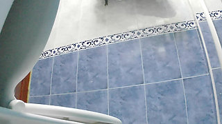 Stepmom Butt Caught Pissing on Camera in Her Room