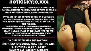 HotKinkyJo Double Anal Fisting & Prolapse with AlexThorn – Extreme HD 4K