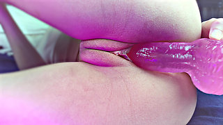 Pussy masturbation with dildo - WET PUSSY