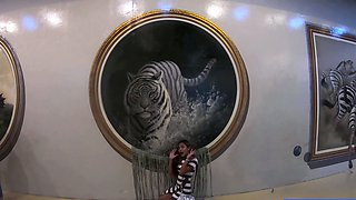 Big ass Thai GF museum visit and fuck