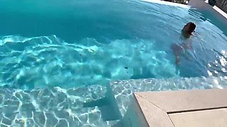 Gorgeous Monika Fox Swims Naked In Pool In Beautiful Place (Free)