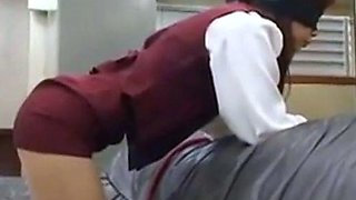 Japanese Office Lady Gets Light Flogging