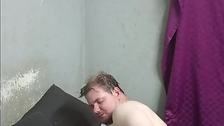 Black Girl Panty Fucked and Gives Nice Sloppy Blowjob