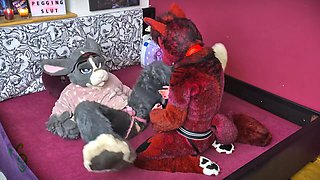 Locked Murrsuit Bunny Is Getting Humiliated And Wrecked By A Dominant Furry Female Wolf (murrsuit)