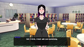 Anime girl Misskitty2k enjoys passionate kisses and steamy hentai action