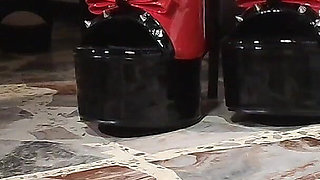 Tutti I Miei Tacchi Sexy E Collant Nero in Primo Piano per Te