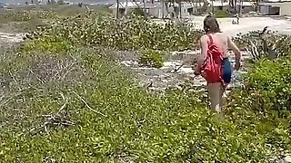 Wife Fucks a Random Fit Guy on Nudist Beach While Hubby Is Recording, Slut Wife Getting Fucked on Nudist Beach by Stranger