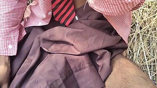 Indian Hot Desi School Girl Come to Forest and Fucked Her