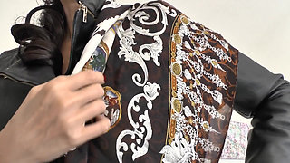 Beautiful Silk Headscarves Fashion Show, JOI, Lady Victoria Valente