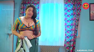 Indian hot appetizing MILF porn video