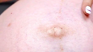 Belly Movements From Inside & Belly Worshipping