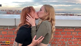 Lustful teen lesbians mind-blowing clip
