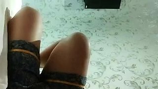 Small titted brunette amateur anal nailed at home