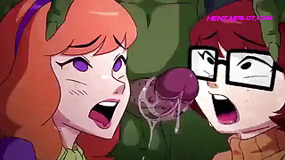 Daphne & Velma Massive Monster Gangbang - Cartoon Porn Parody