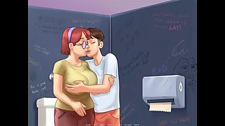 Summertime saga: wild school adventures with big-titted cuties