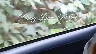 Pinay Teacher Fucked in the Car Lucky Fan Fucked