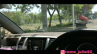 Tamil Amma Piyan Blowjob in Car Cum in Mouth