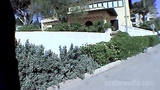 Wet Cunt Fucked by Vibrator on the Beach