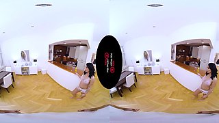Oiled Up - Busty Brunette Wife Hardcore VR HD - SexLikeReal
