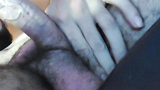 Bear Latin guy jerk off watching porn