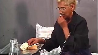 Fucking a grandma in prison