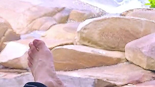 Handjob Surprise Ejaculation on the Beach