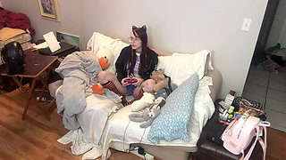Doggystyle Fuck and Deepthroat of Step Daughter