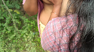 College Student with Uniform Lesbian Outdoor