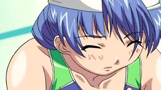 Busty Hentai Slut Seduces Young Boy at Public Pool