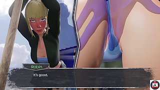 Animated anime porn game featuring a sexy farmer girl