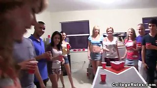 Watch how tight college teen gets down with stripper stripper and her group of busty friends at crazy party