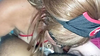 Mature 60-year-old nurse giving a good blowjob