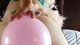 I Love Fucking My Balloons I Can't Help the Way Balloons Feel Between My Legs, Rubbing My Clit Through My Panties